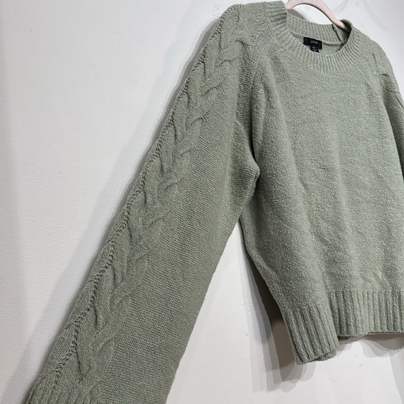 J.Crew Cashmere bouclé cable-sleeve sweater - Picture 5 of 14